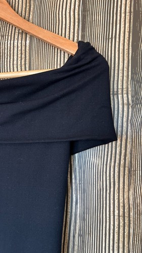 Bumpsuit Maternity Jumpsuit Black Soft Stretch Jersey Off Shoulder Size XS - Picture 2 of 7