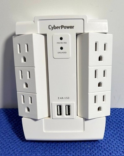 CyberPower Surge Protector P600WSURC2 NEW - Afbeelding 2 van 6