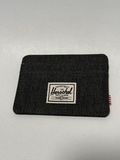 NEW Herschel Supply Co Charlie RFID Protected Card Case Wallet - Dark Gray