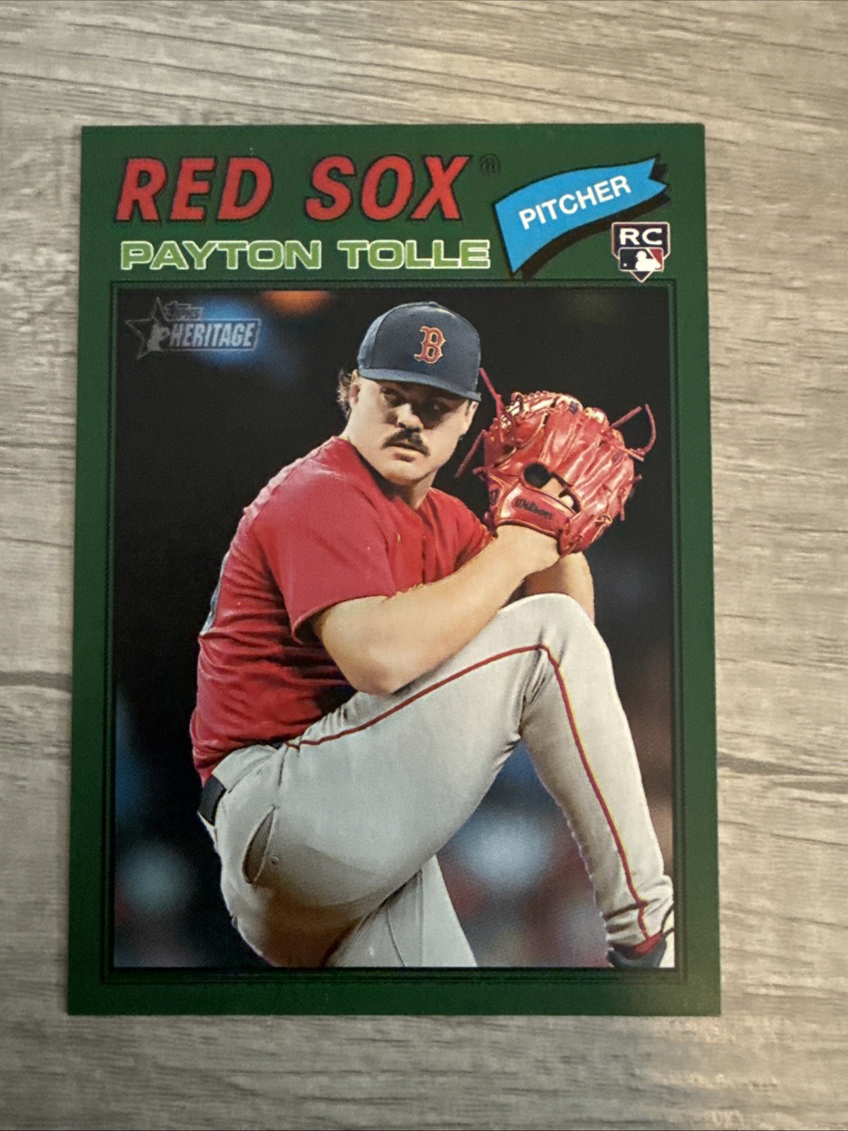 2026 Topps Heritage - Payton Tolle #386 Dark Green Border (RC)