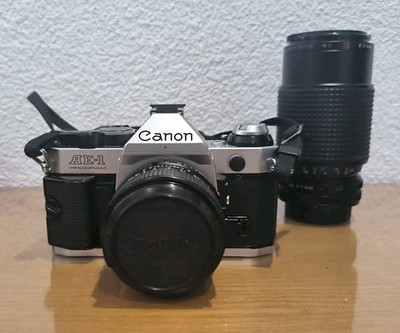 Canon AE-1 Program Kamera + 2 Objektive / analoge Spiegelreflexkamera