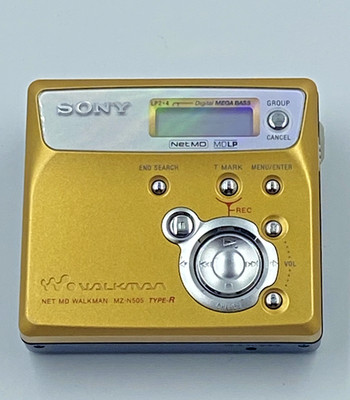 Sony MZ-N505 Net MD Walkman Gold MiniDisc Recorder (with 3 discs
