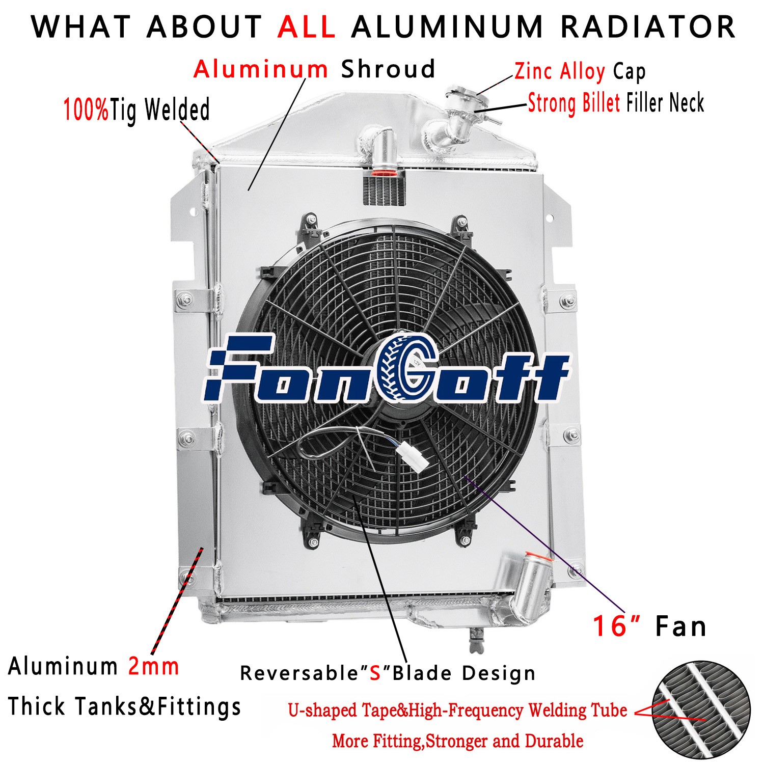 4 Row Radiator&Shroud+Fan fit  1939,1940 Chevy Truck KC KD WA JC JD 6CYL 3.5L