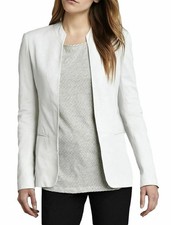 Women's White Formal Style Blazer 100 Pure Lambskin Slim Fit Motorcycle Jacket