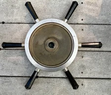 Antique Mosler Vault or Safe Six Spoke Door Handle Wheel