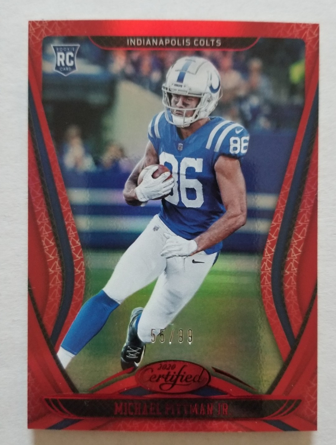 Michael Pittman Jr 2020 Panini Certified Red Rookie #122 RC /99 Colts