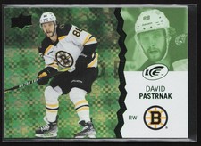 2023-24 Upper Deck Ice #83 David Pastrnak Green Boston Bruins