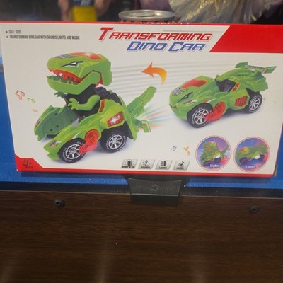 Auto Transformer Dinosaur Car Toy for Toddlers - Light & Sound Adventure Awaits!