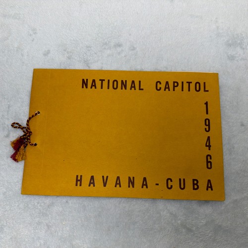 VINTAGE  1946HAVANA CUBA  CAPITAL PHOTO BROCHURE BOOKLET