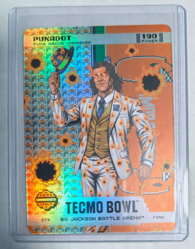 2026 BO JACKSON BATTLE ARENA TECMO PUKADOT PUKA NACUA FIRE ENDZONE FOIL SP! 190!