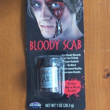 Fun World Bloody Scab Fake Blood FX Gel Makeup 1 oz Red Halloween Horror