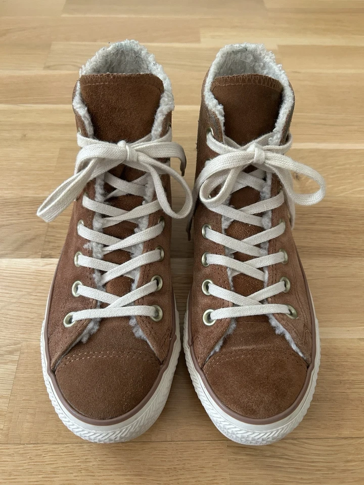 Converse Chucks Taylor All Star Sneaker | Leder gefüttert braun | 36  - Bild 3 von 4