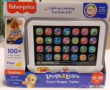 Fisher-Price Laugh  Learn Smart Stages Tablet   Ages 12  36mo   NEW  Tested 