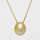 Collana in oro giallo 9 kt con centrale/9kt gold necklace E.2350