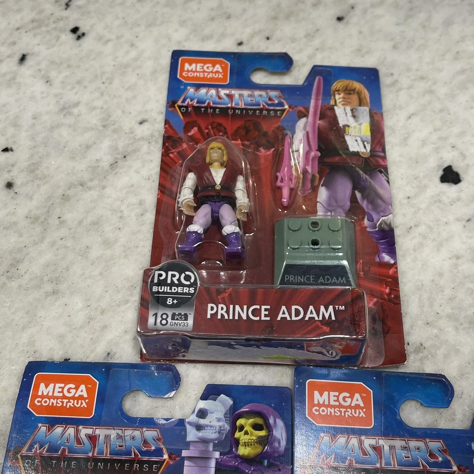 Mega Construx Prince Adam Skeletor Evil-Lyn Masters of the Universe Pro Builder Foto 2 de 4