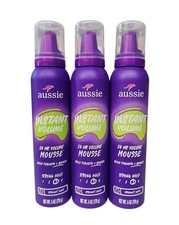 3 Pack Instant Volume Mousse 24-hour Volume Mousse, String Hold 6 oz each