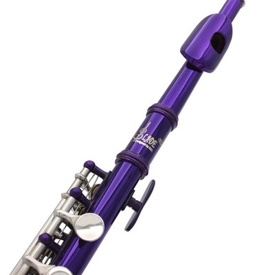 Purple Piccolo, 16-hole + E key, woodwind instrument, half-size flute