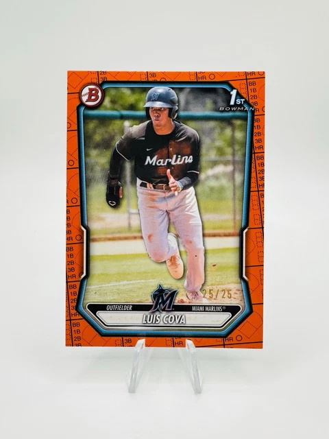 Luis Cova 2026 Bowman 1st Orange Parallel /25 Marlins First Prospect MLB