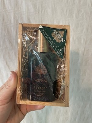 Aspen by Coty Cologne Spray 1.7 oz 50ml Vintage Wood Gift Box New Old Stock
