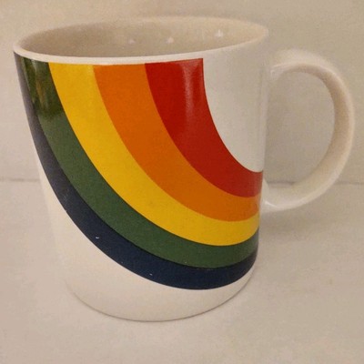 Vintage F.T.D.A. Rainbow  Mug Seen On Stranger Things-minor Paint Imperfections 