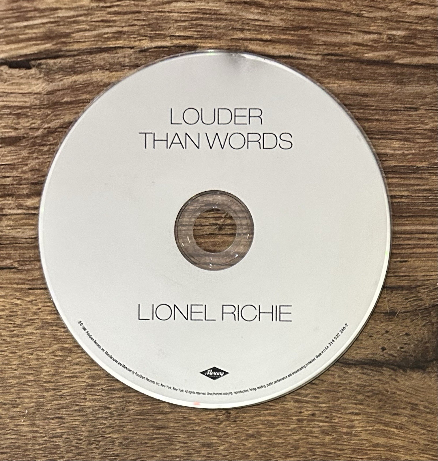 Louder Than Words by Lionel Richie (CD)