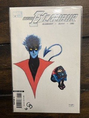 New Excalibur 17, Sketch Remark Of Nightcrawler X-men Marvel