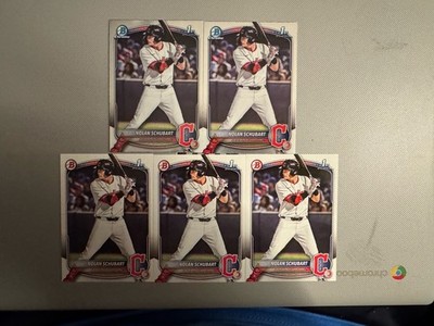 2025 1st Bowman Draft Chrome Paper Lot 5 Cleveland Guardians Nolan Schubart T0
