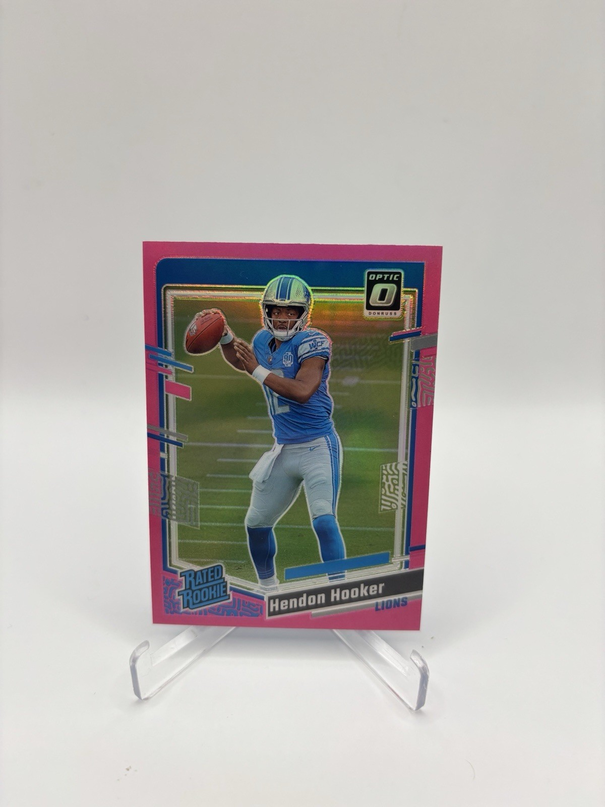 2023 Donruss Optic Hendon Hooker Holo Prizm Rated Rookie Detroit Lions #234