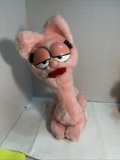 Vtg 1984 Arlene Plush Dakin Garfield Girlfriend Stuffed Animal Pink Cat 12  . D3