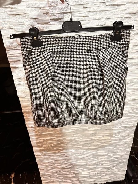 Women Skirt Grey Wool 36