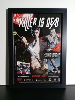 Killer Is Dead PS3 XBox Werbeblatt Poster Gerahmt Ad Page Framed Werbung 