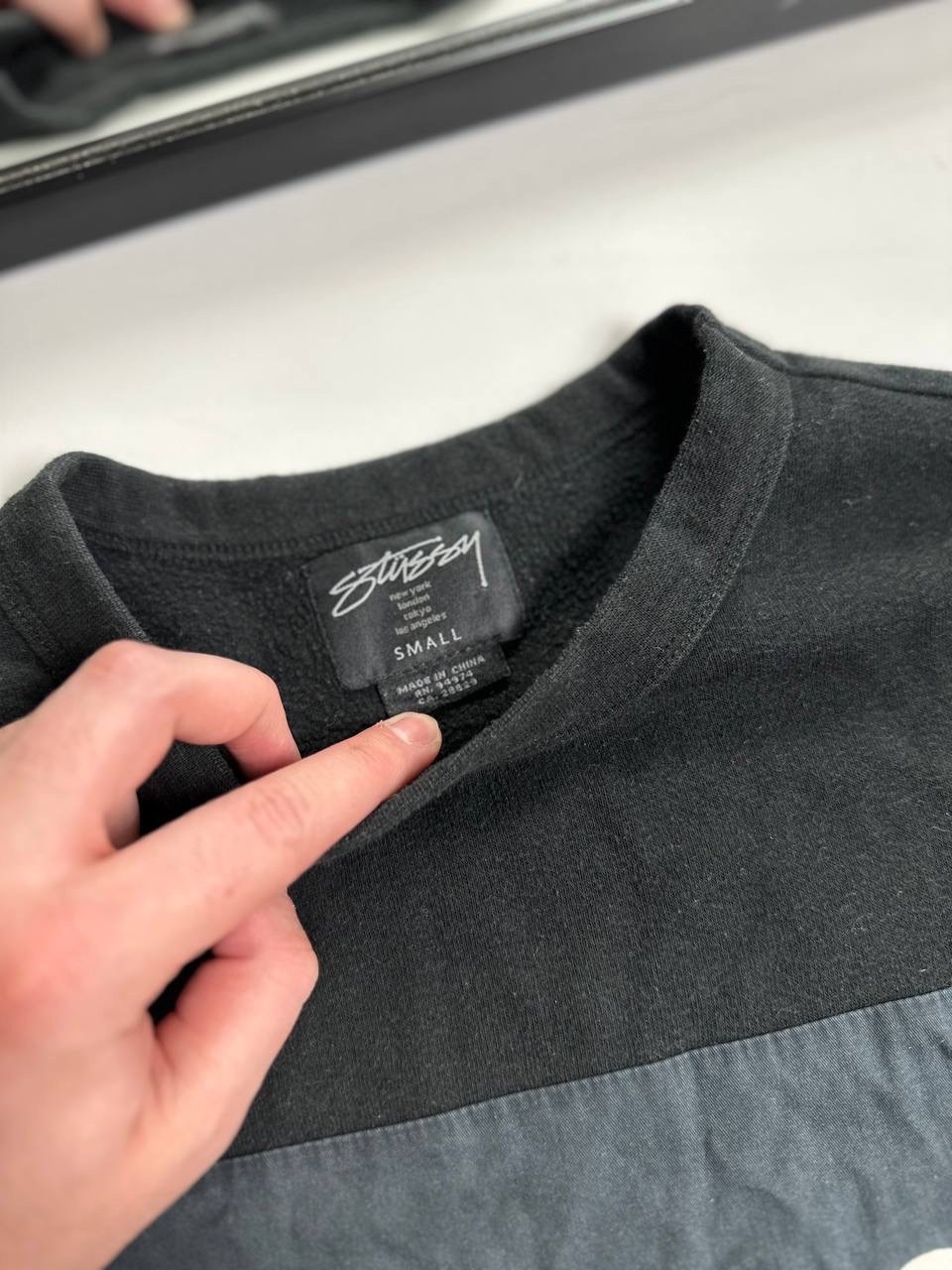 Stussy Women's Sweatshirt Streetwear Big Logo Size S thumbnail 4