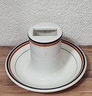MATCH HOLDER  w/BLACK AND ORANGE TRIM   SYRACRUSE CHINA — photo 3