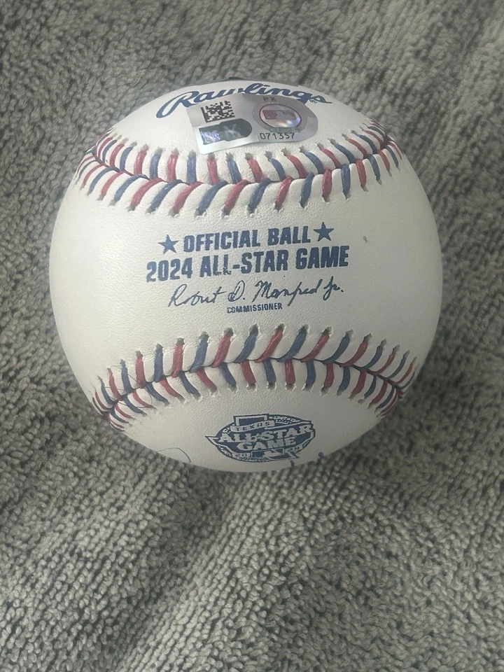 AARON JUDGE SIGNED AUTOGRAPHED OML 2024 ALL STAR BASEBALL FANATICS YANKEES - Image 2 of 4