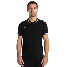 Polo Shirt Joma Comfort II, Unisex, Schwarz, Gr&ouml;&szlig;e 3XS, Sportbekleidung