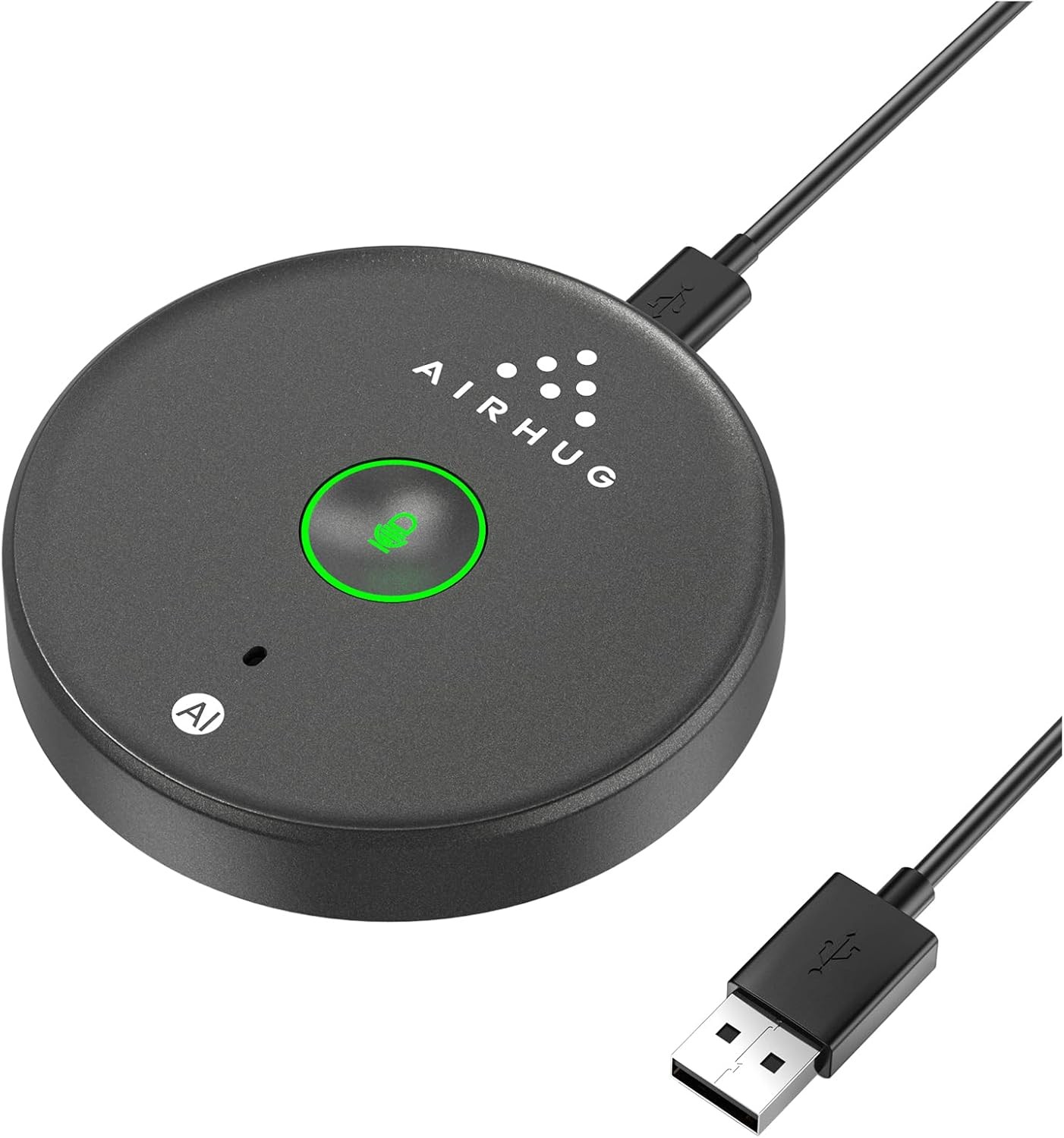 AIRHUG 21 USB Microphone with AI Noise Reduction for Online Calls, Recording & G