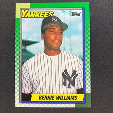 Bernie Williams 1990 Topps Rookie Card #701 MLB New York Yankees. rookie card picture