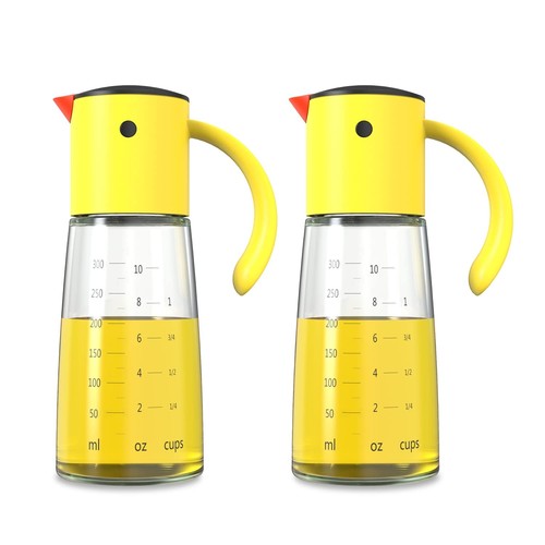 Olive Oil Dispenser Bottle for Kitchen Auto Flip Vinegar Dispenser-Leakproof ...