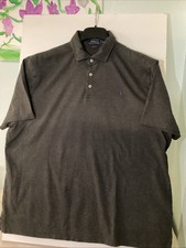 Polo Ralph Lauren Men  s Classic Fit Collar Shirt,Xl, Grey.