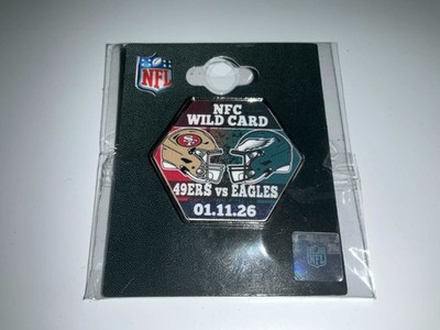 2026 EAGLES VS SAN FRANCISCO 49ERS NFC WILD CARD GAMEDAY PIN 1/11/26