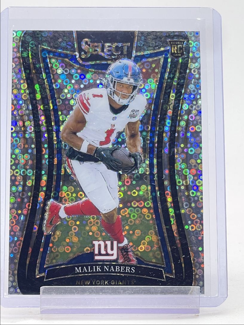 MALIK NABERS 2024 SELECT SUITE LEVEL ROOKIE DISCO PRIZM GIANTS RC Q5564