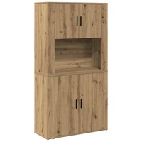 Highboard Stauraum Artisan Eiche 80 X 33 X 150 Cm Holzwerkstoff