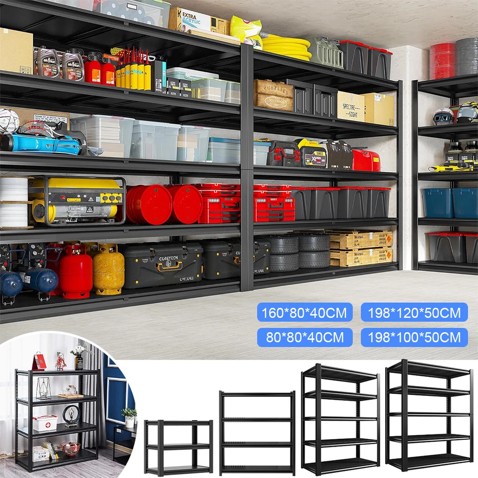 LONENESSL Height Adjust Garage Shelves Shelving Racking Boltless Heavy Duty Storage Shelf
