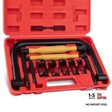 Valve Spring Compressor Set, 12PCS Valve Spring Clamp Removal Tool with Valve