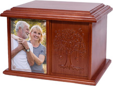Double Urn for 2 Adults, Urns for Ashes for Man Women, Tree of Life Cremation Ur