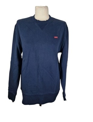 Levi's Strauss Sweat Pullover Größe S Blau Herrenmode Basic Langarm Baumwolle