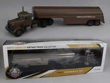 Réplicas icónicas 1:43 *DUELO PELÍCULA* oxidado Peterbilt 281 con remolque cisterna de combustible nuevo en caja