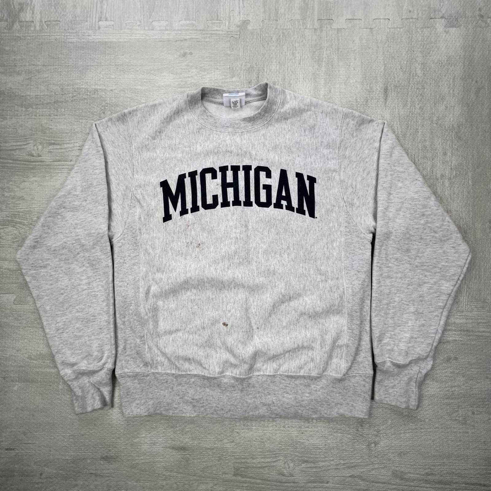 Vintage 90s Michigan Wolverines Reverse Weave Sweatshirt Size: S Grey College