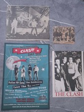 The Clash Small Memorabilia LOT: Flyer, Postcard, cuttings