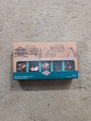True Genius Ancient Treasures Gift Box 5 Brainteasers Puzzle NEW in Box